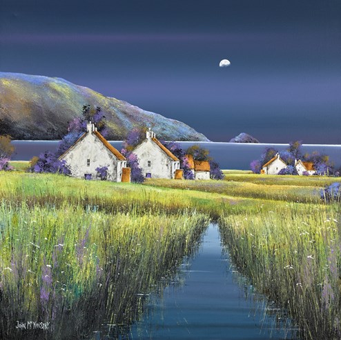 Silence by John Mckinstry - Original Painting on Stretched Canvas